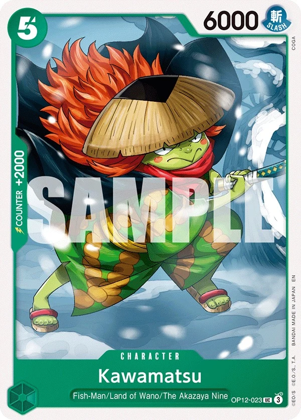 Carte One Piece anglaise Kawamatsu OP12-023 UC