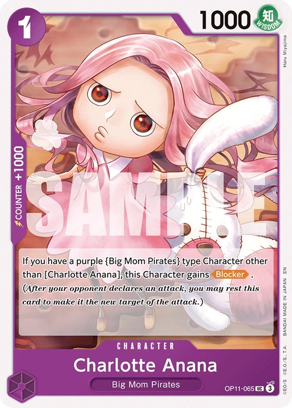 Carte One Piece anglaise Charlotte Anana OP11-065 UC