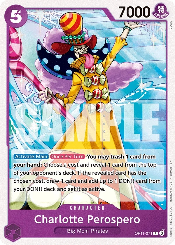 Carte One Piece anglaise Charlotte Perospero OP11-071 R