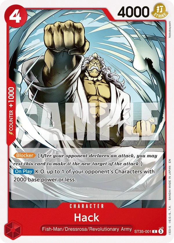Carte One Piece anglaise Hack ST35-001 C