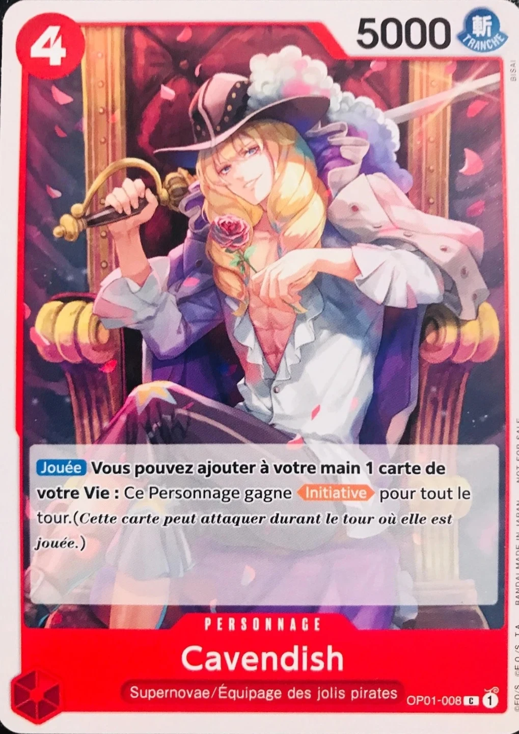 Carte One Piece française Cavendish OP01-008 C