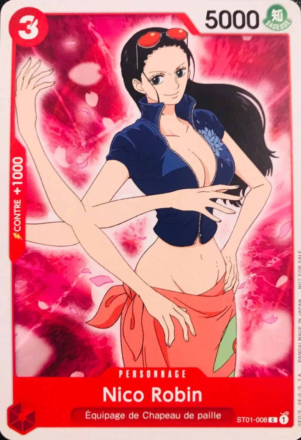 Carte One Piece française Nico Robin ST01-008 C