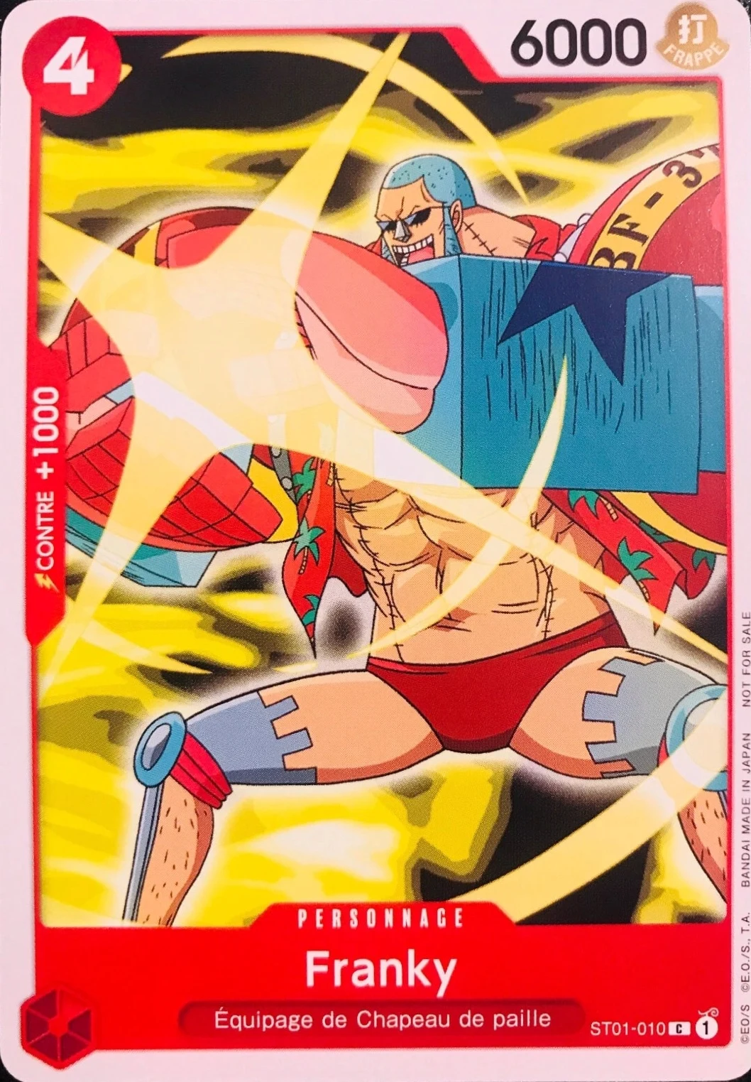 Carte One Piece française Franky ST01-010 C