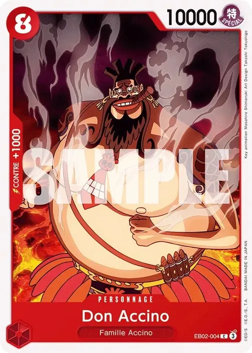 Carte One Piece française EB02-004 Don Accino