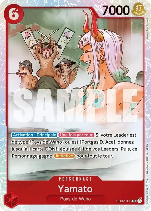 Carte One Piece française EB02-006 Yamato