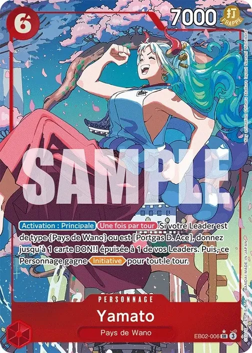 Carte One Piece française EB02-006 Yamato (version 2)