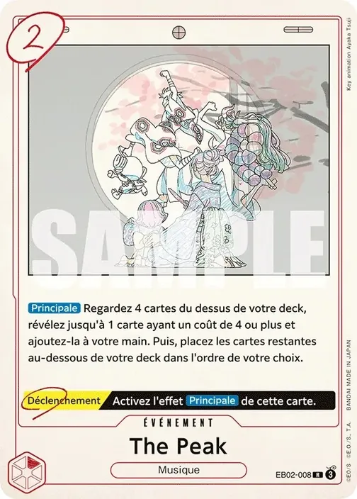 Carte One Piece française EB02-008 The Peak