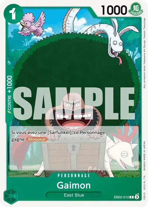 Carte One Piece française EB02-012 Gaimon