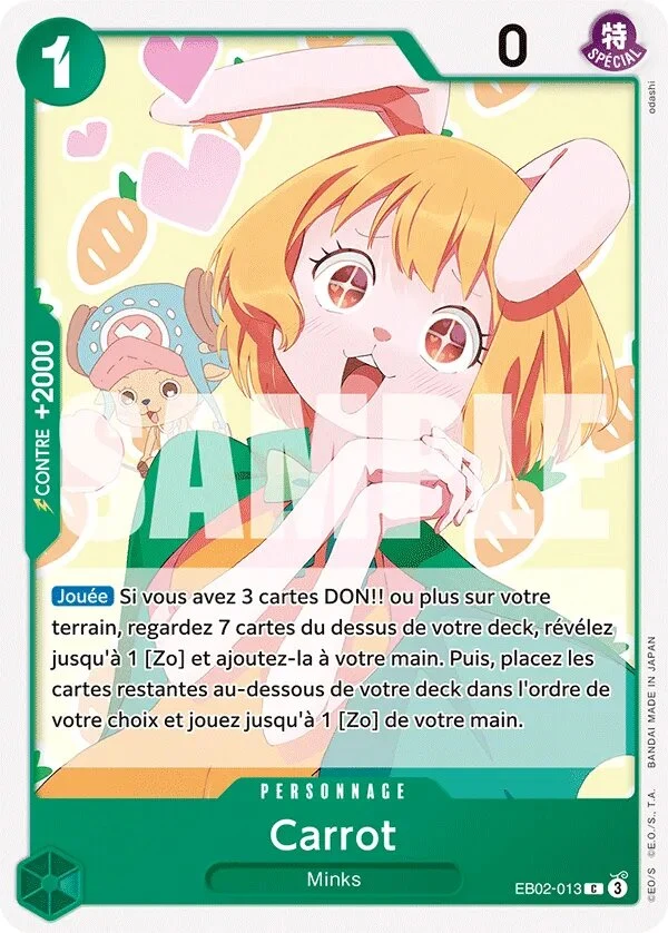 Carte One Piece française Carrot EB02-013 C