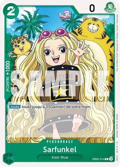 Carte One Piece française EB02-014 Sarfunkel