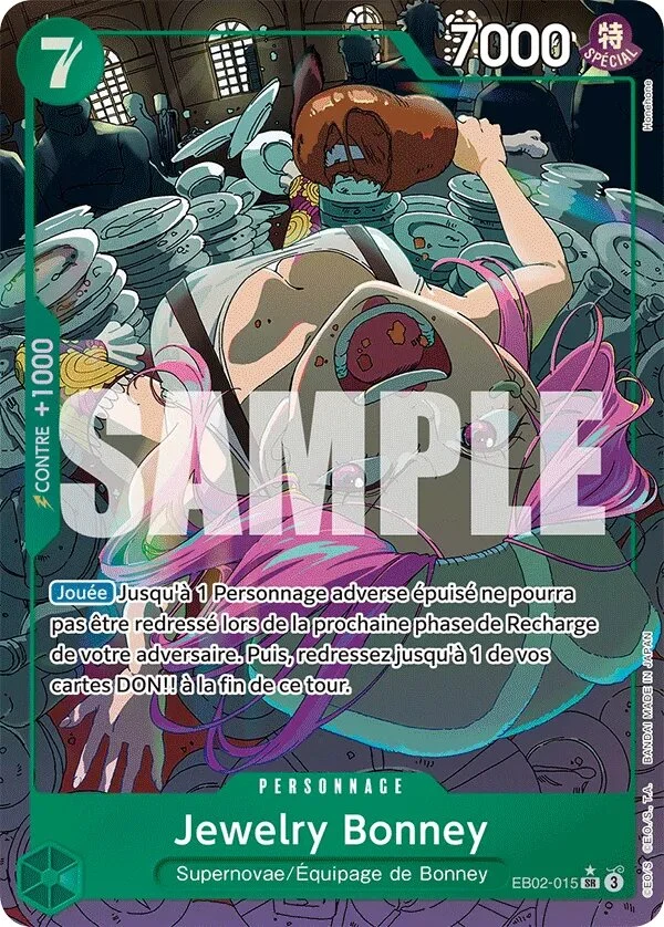 Carte One Piece française Jewelry Bonney EB02-015 SR