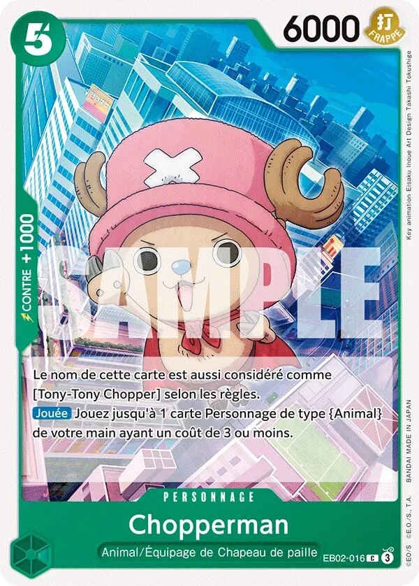 Carte One Piece française Chopperman EB02-016 C