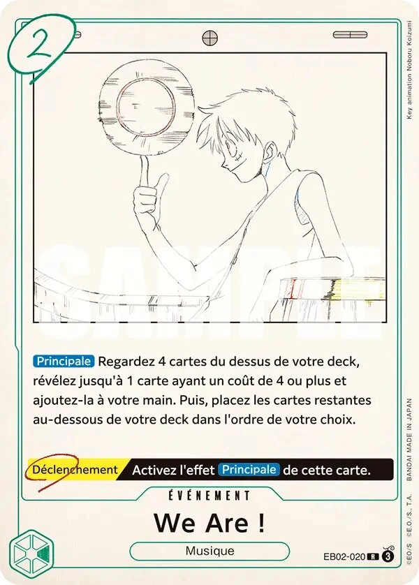 Carte One Piece française We Are ! EB02-020 R