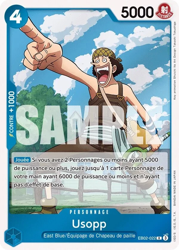 Carte One Piece française Usopp EB02-022 R
