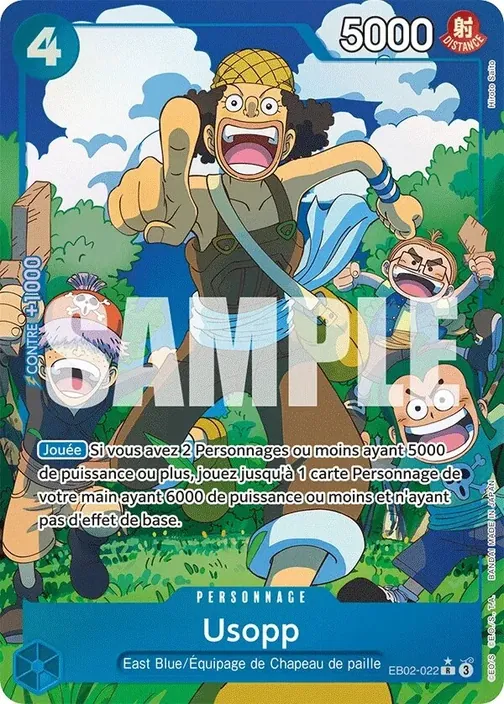 Carte One Piece française EB02-022 Usopp (version 2)