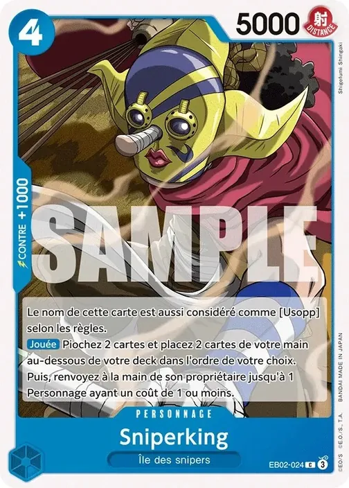 Carte One Piece française EB02-024 Sniperking
