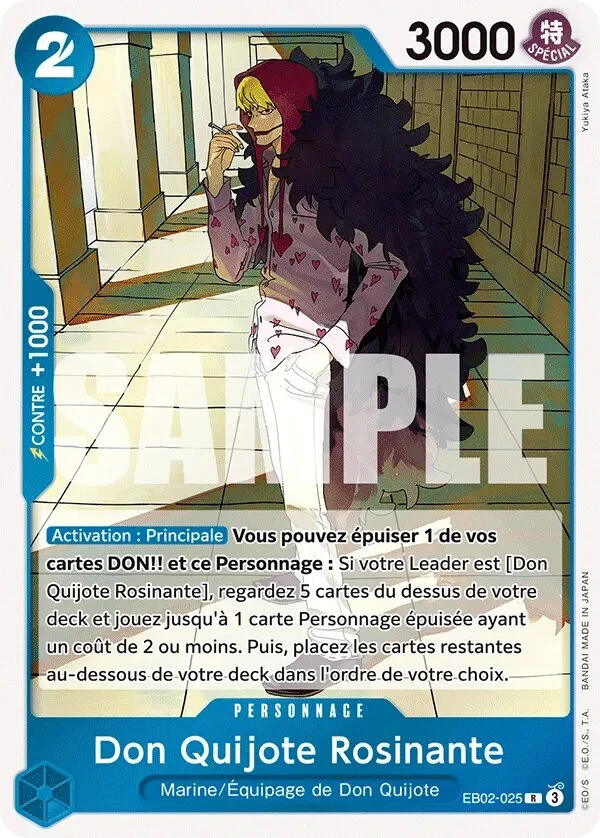 Carte One Piece française Don Quijote Rosinante EB02-025 R