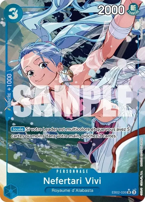 Carte One Piece française EB02-026 Nefertari Vivi (version 2)