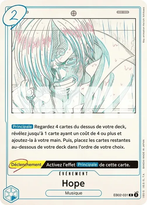 Carte One Piece française EB02-031 Hope