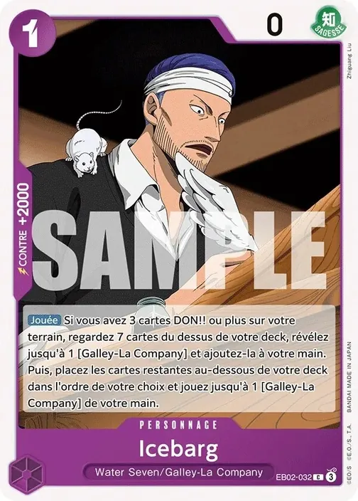 Carte One Piece française EB02-032 Icebarg