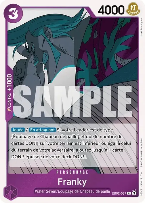Carte One Piece française EB02-037 Franky