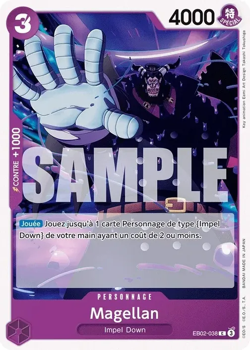Carte One Piece française EB02-038 Magellan