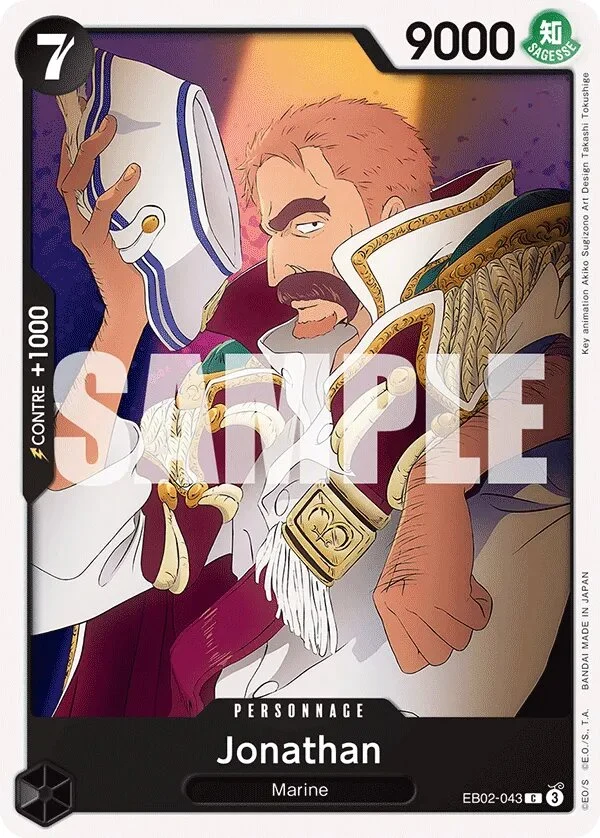 Carte One Piece française Jonathan EB02-043 C