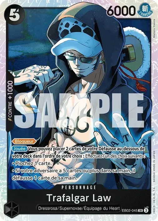 Carte One Piece française EB02-045 Trafalgar Law