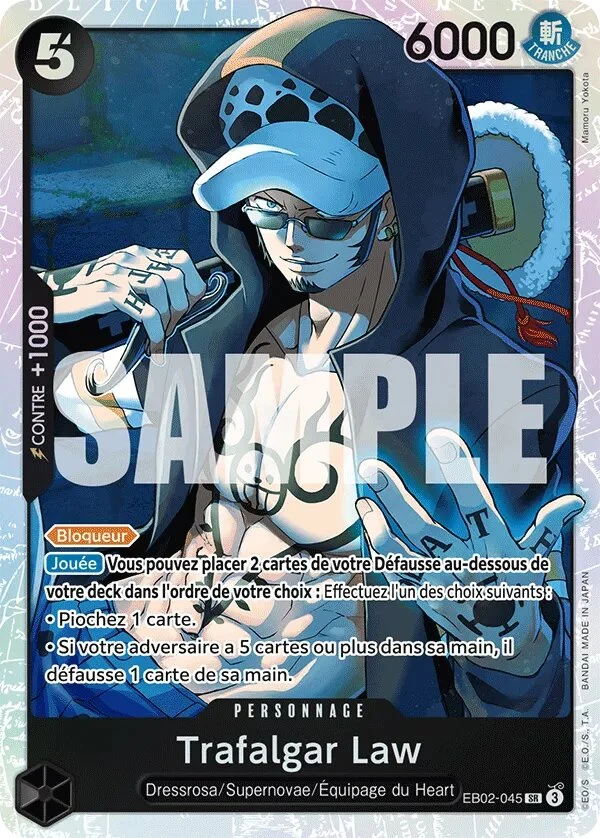 Carte One Piece française Trafalgar Law EB02-045 SR