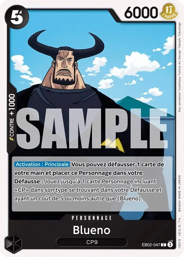 Carte One Piece française Blueno EB02-047 C