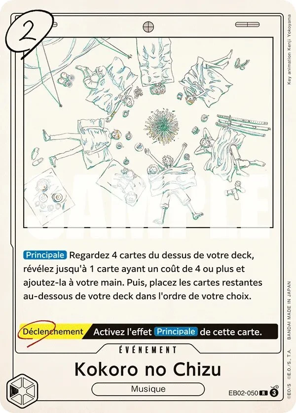 Carte One Piece française Kokoro no Chizu EB02-050 R