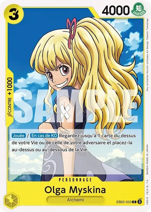 Carte One Piece française EB02-053 Olga Myskina