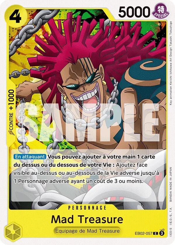 Carte One Piece française Mad Treasure EB02-057 C