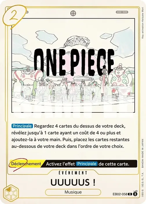 Carte One Piece française EB02-058 UUUUUS !