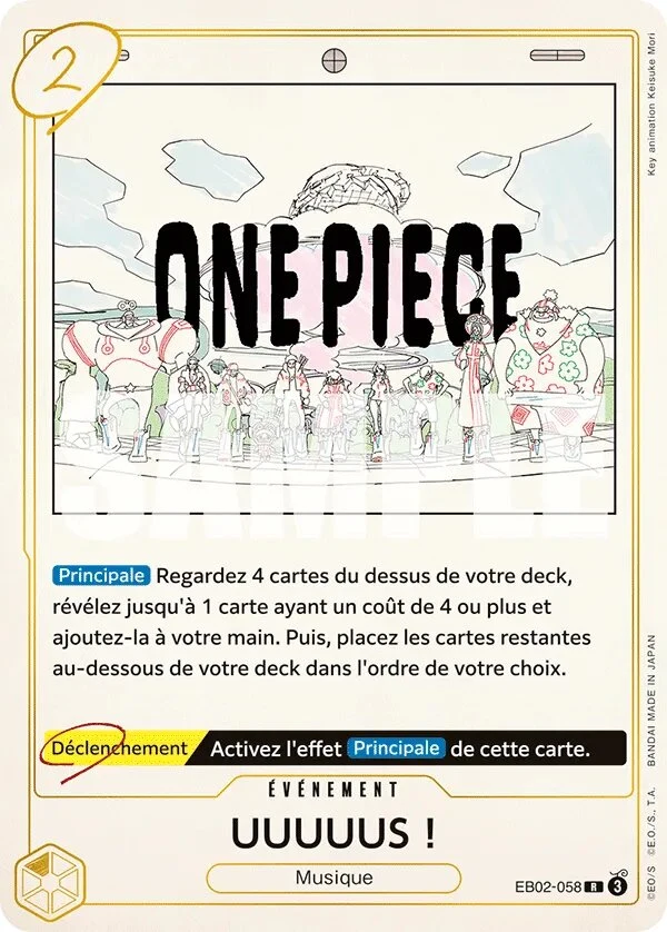 Carte One Piece française UUUUUS ! EB02-058 R