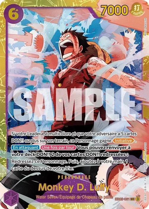 Carte One Piece française EB02-061 Monkey D. Luffy