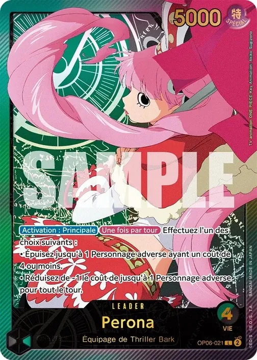 Carte One Piece française OP06-021 Perona (version 3)