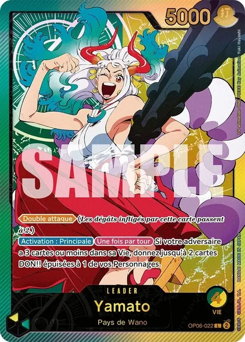 Carte One Piece française OP06-022 Yamato (version 3)