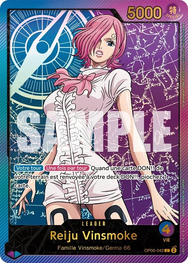 Carte One Piece française Reiju Vinsmoke OP06-042 L