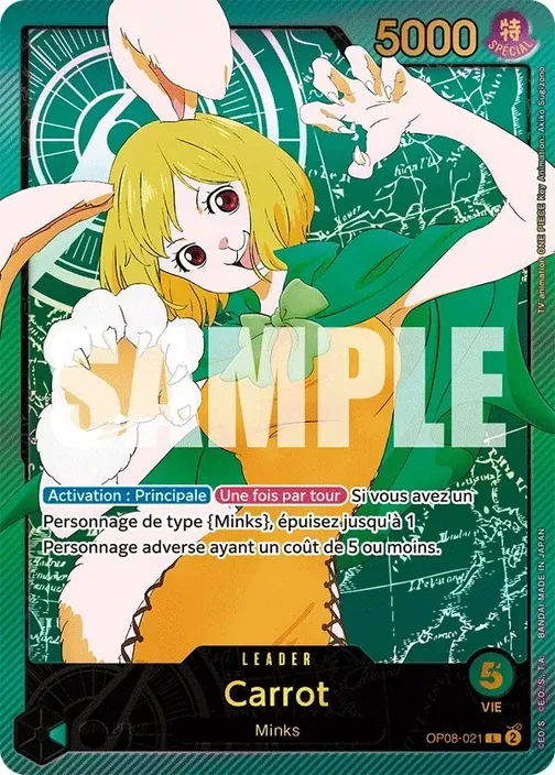 Carte One Piece française OP08-021 Carrot (version 3)