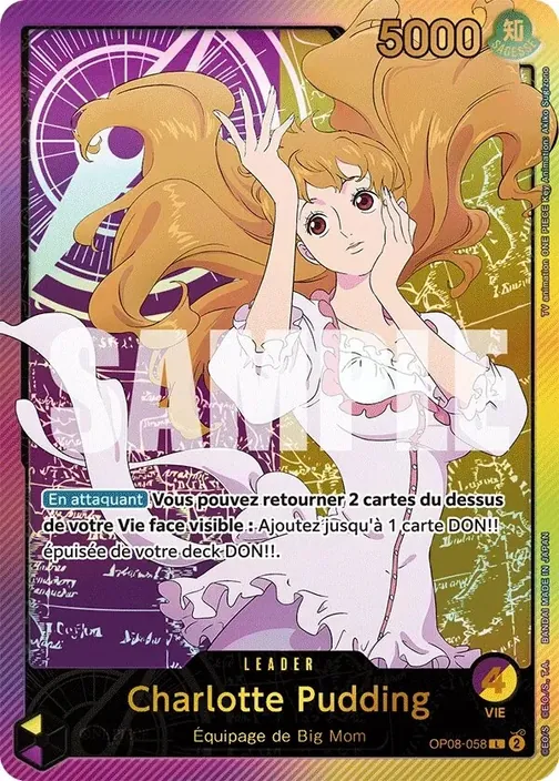Carte One Piece française OP08-058 Charlotte Pudding (version 3)