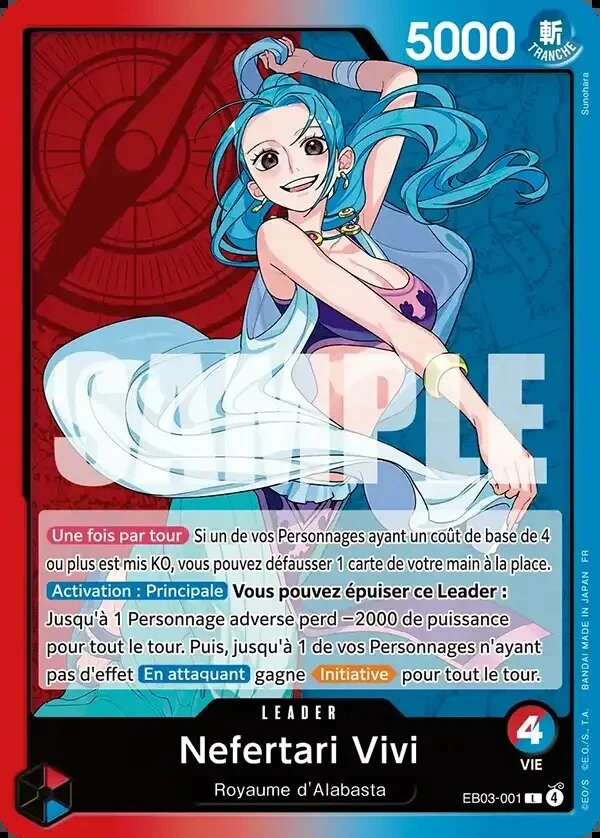 Carte One Piece française Nefertari Vivi EB03-001 L