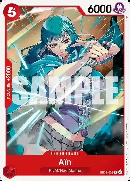Carte One Piece française EB03-002 Aïn