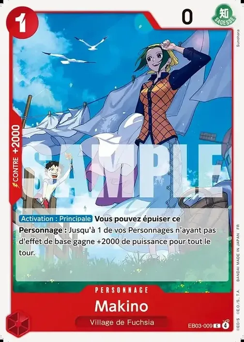 Carte One Piece française EB03-009 Makino