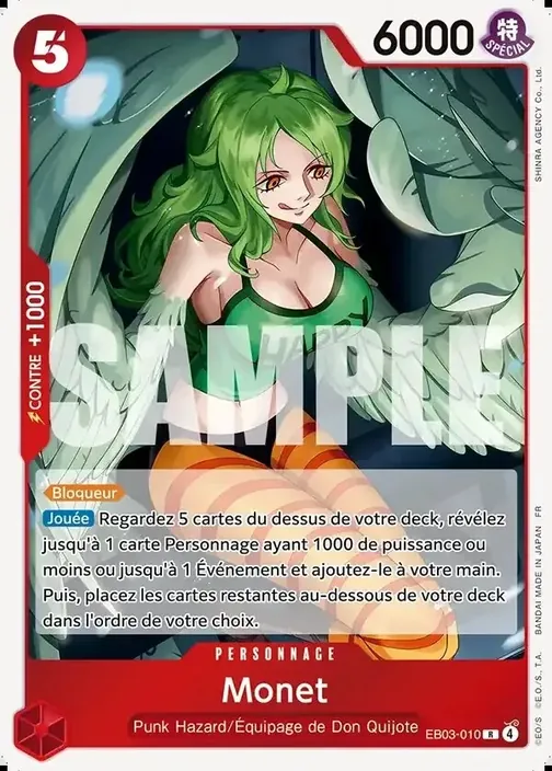 Carte One Piece française EB03-010 Monet