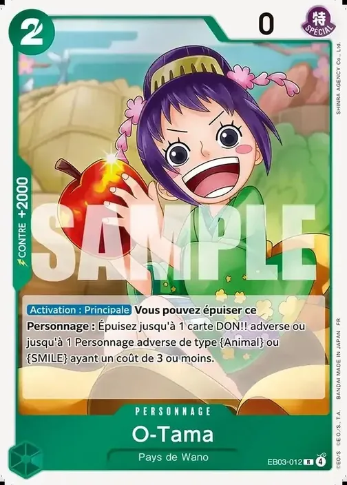 Carte One Piece française EB03-012 O-Tama