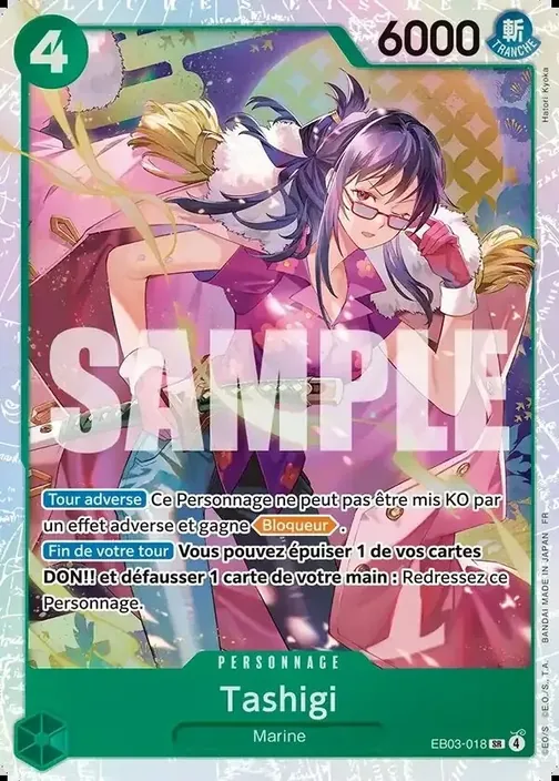 Carte One Piece française EB03-018 Tashigi