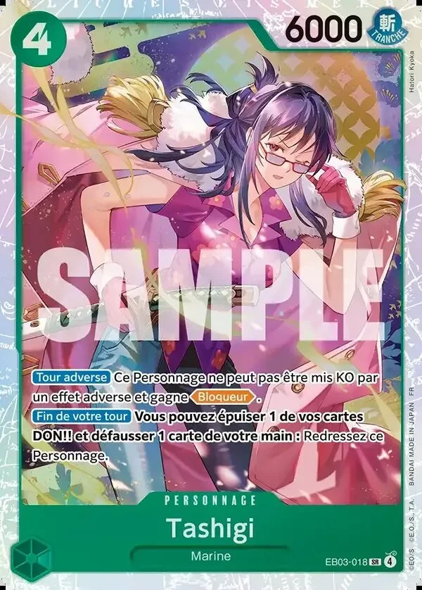 Carte One Piece française Tashigi EB03-018 SR