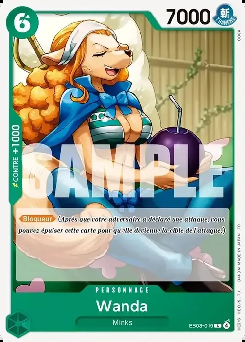 Carte One Piece française EB03-019 Wanda