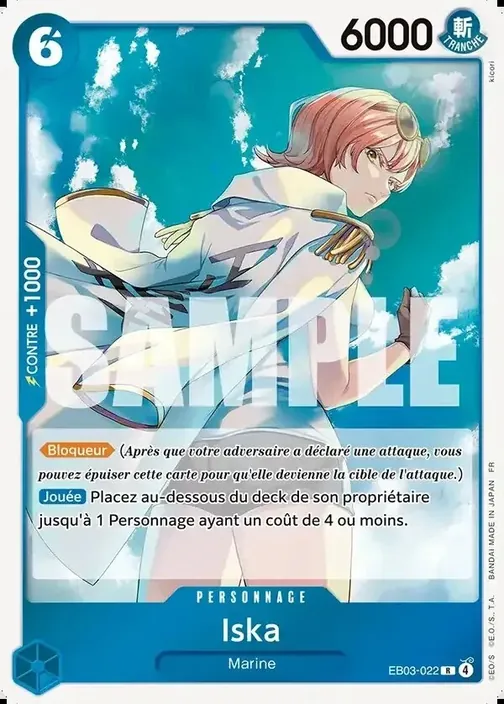 Carte One Piece française EB03-022 Iska